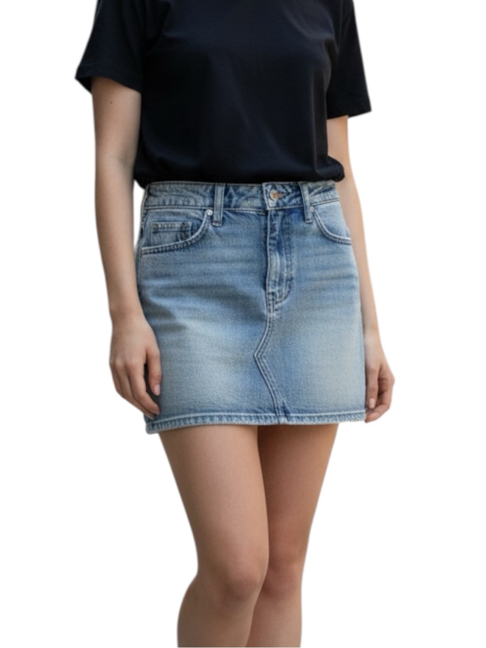 PacSun Light Blue Denim Mini Skirt Size 24